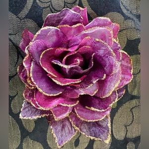 Vintage Rose corsage type pin or wrist corsage purchased in Europe